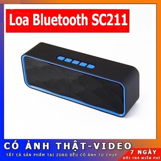 Loa bluetooth sc211 nghe nhạc êm đa chức năng mini,mp3, thẻ nhớ, usb, fm