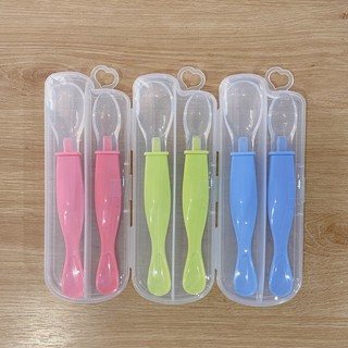 Sét 2 thìa silicon ăn dặm cho bé