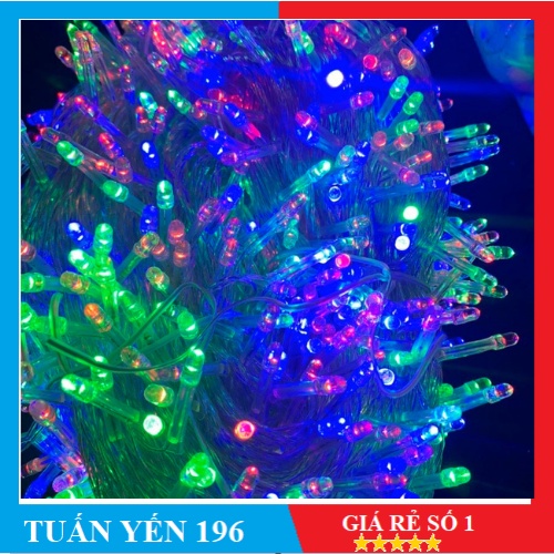 Dây đèn chớp nháy 100m, dây đèn LED, đèn trang trí noel
