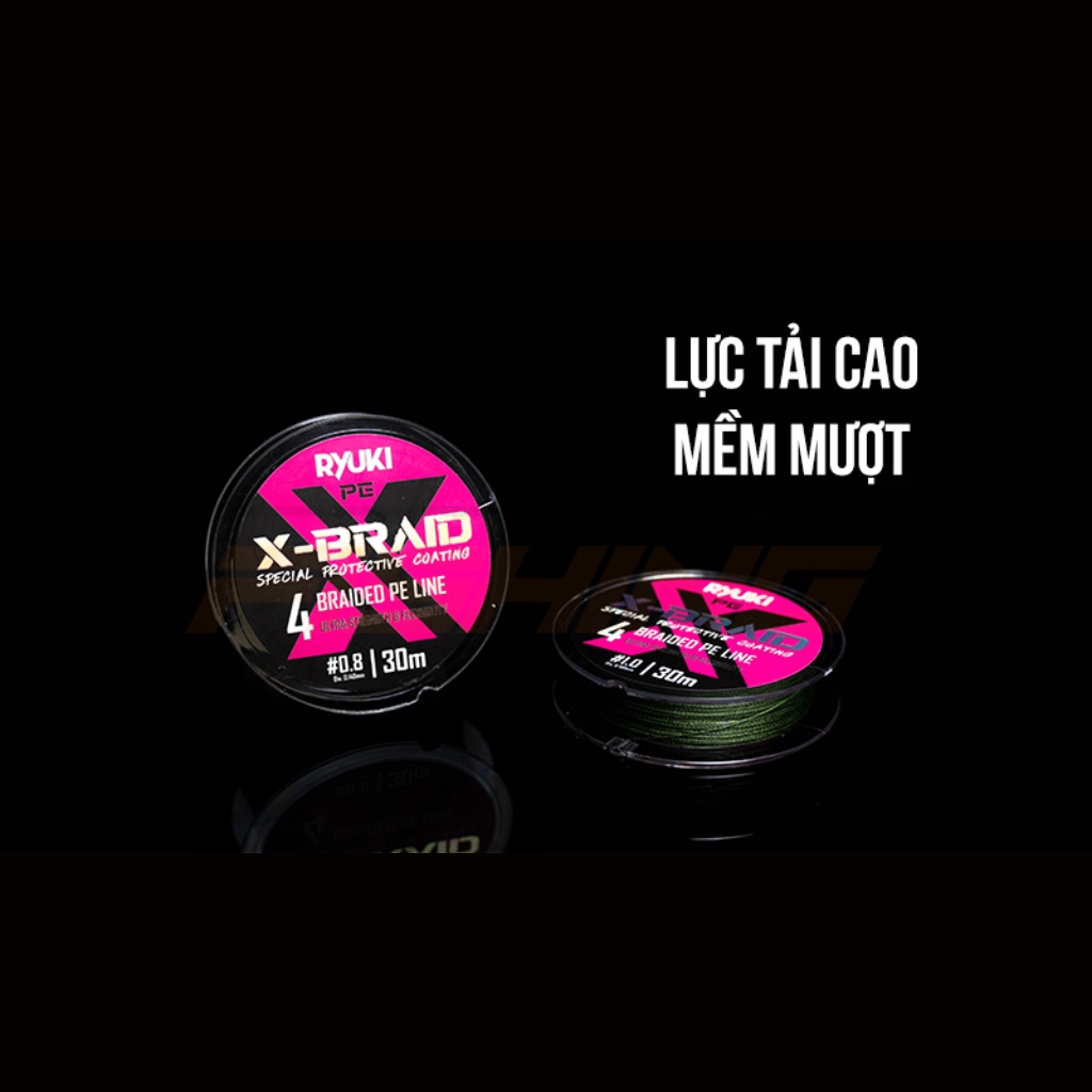 Dây Câu Cá RYUKI PE 4X Braid