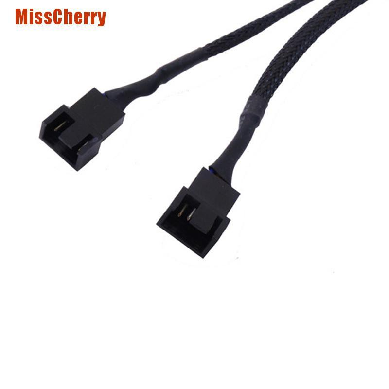 Dây Cáp Chia Quạt Máy Tính 2 Chiều Pwm 4pin / 3pin Dài 27cm