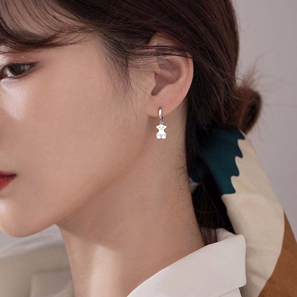 Bông Tai Kim Loại Hình Tròn Họa Tiết Trái Tim Phong Cách Pháp Thời Trang Cho Nữ VANES1