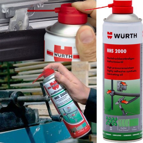 Chai Mỡ Bò Nước Wurth Hhs 2000 Dạng Xịt Bôi Trơn Chịu Nhiệt
