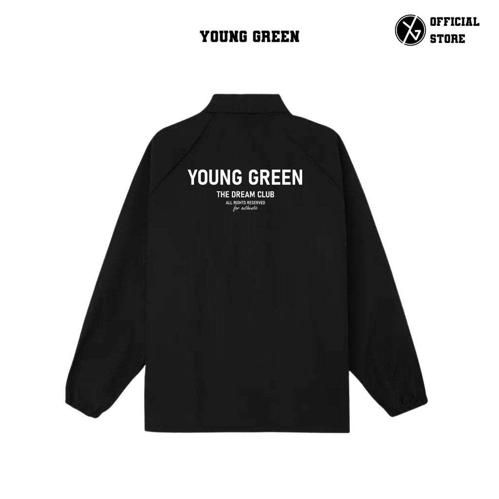 Áo Khoác Unisex YOUNG GREEN Logo The Dream Club Jacket