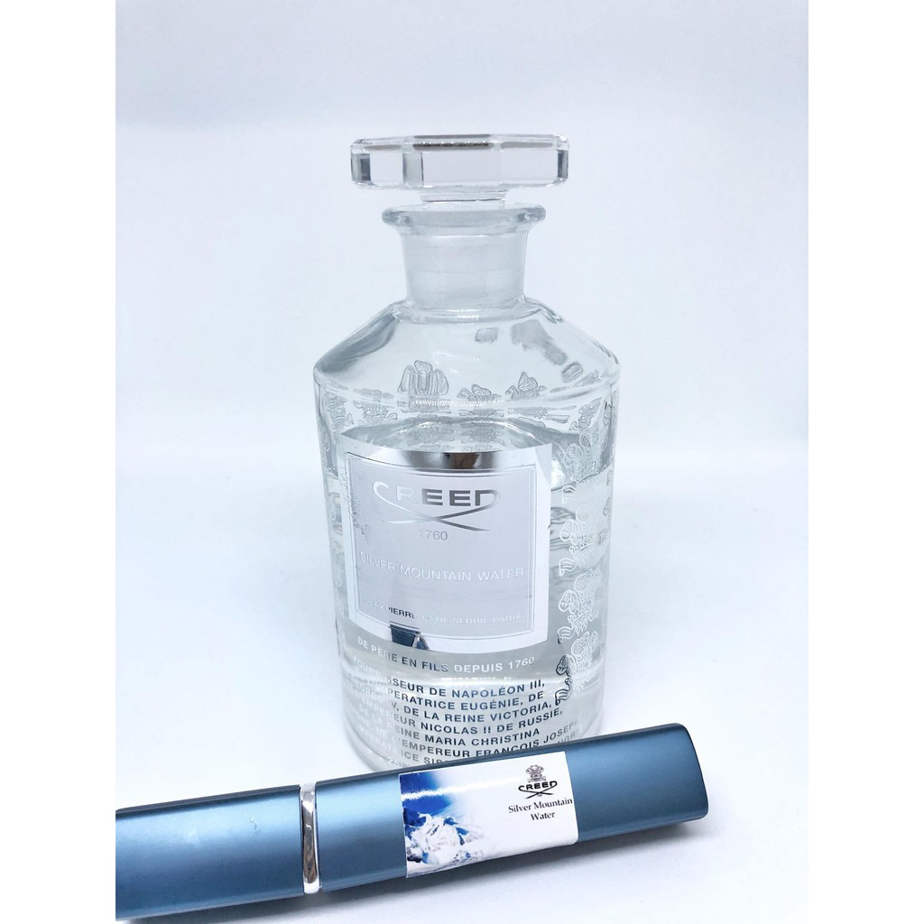 [NᴀᴄʜᴀSᴛᴏʀᴇ]  mẫu thử nước hoa creed silver moutain water 10ml dạng xịt. Aᴜᴛʜ