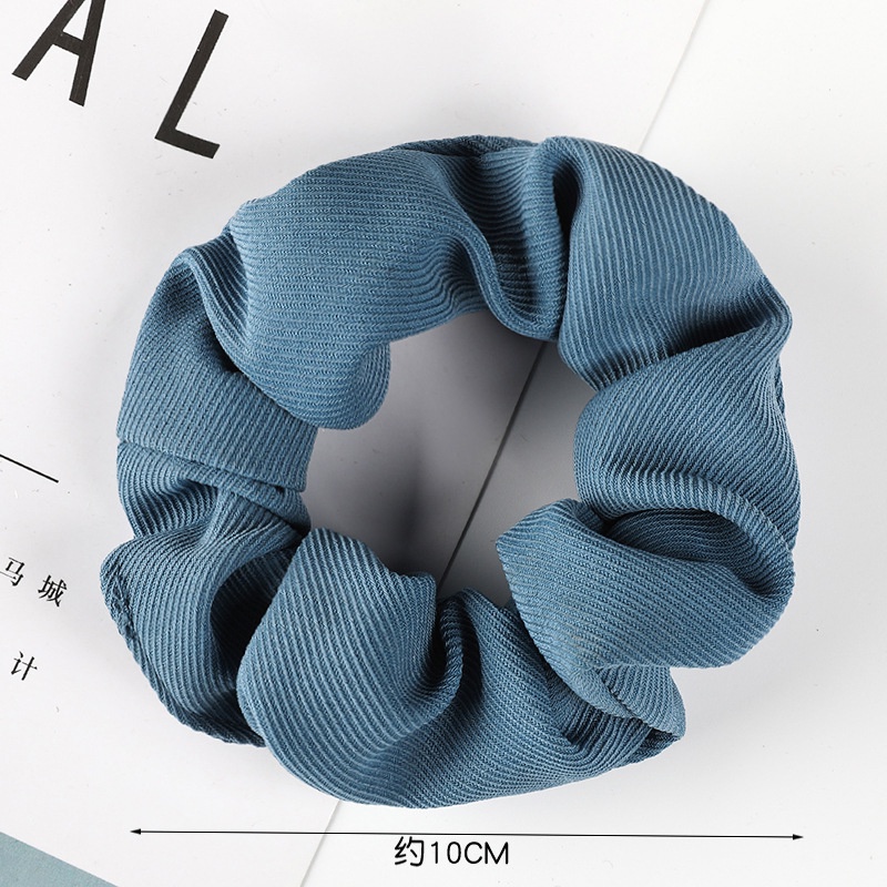 Dây cột tóc đuôi ngựa bằng vải co giãn màu sắc đơn giản cho nữ