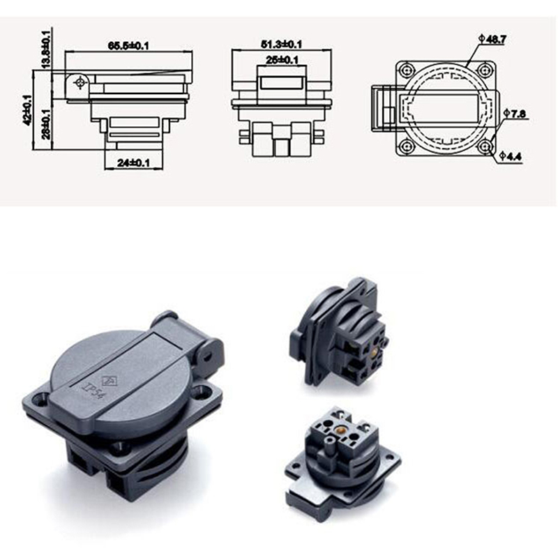 Ổ Cắm Điện Gắn Tường Chống Thấm Nước Ac 250v