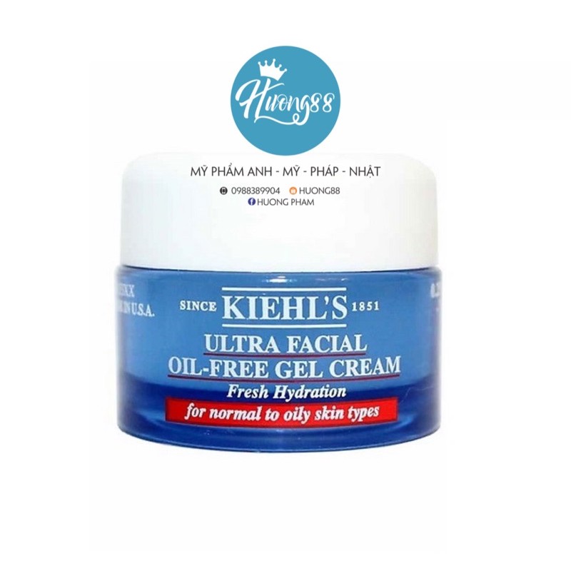 Kem dưỡng Kiehl’s Oil free gel cream 7ml