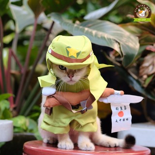 Áo chó mèo cosplay lính Nhật A50