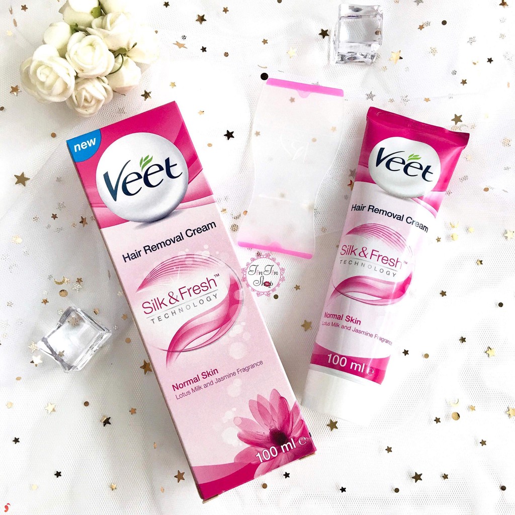 Kem tẩy lông Veet Hair Removal Cream SILK &amp; FRESH hàng công ty