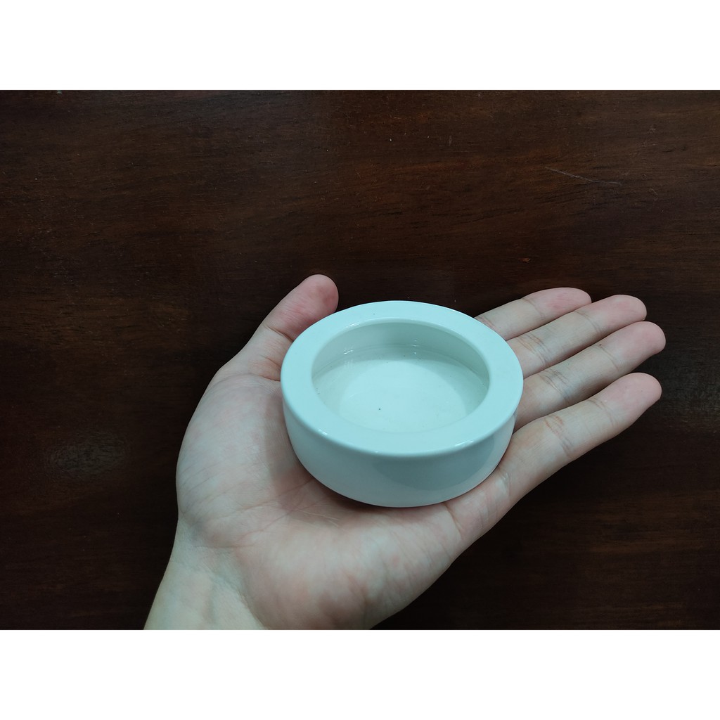 Chén bát sứ đựng thức ăn cho bò sát nhện rết rắn thằn lằn da báo hamster