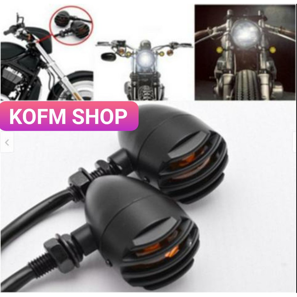 Đèn xi nhan lưới các loại Cafe racer, XSR155, CB150R, Tracker, Classic, Xe 67, Moto ( 1 cặp )