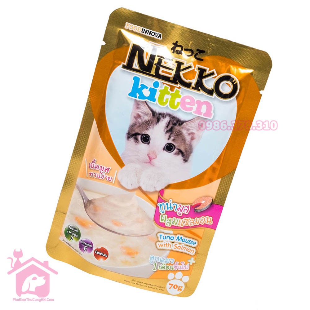 Pate cho mèo con Nekko Kitten 70g - Phụ kiện thú cưng Hà Nội