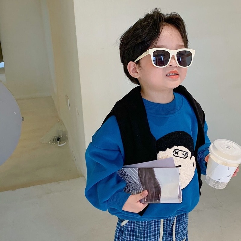 Áo khoác dài tay họa tiết hoạt hình cho bé