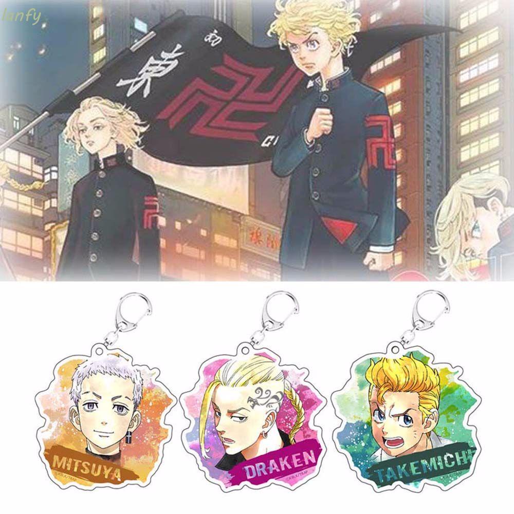 Móc Khóa Họa Tiết Hoạt Hình Tokyo Revengers Manjiro Ken Hinata Chibi Dễ Thương