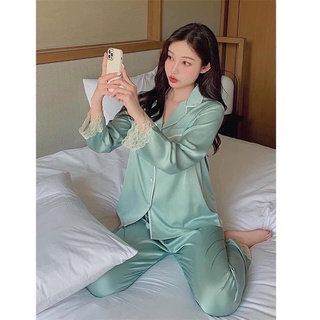 Bộ ngủ lụa kèm bịt mắt xinh xắn