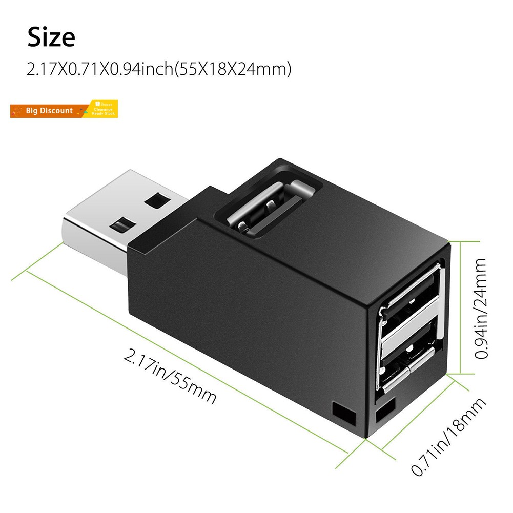 Bộ Chia 3 Cổng Usb 2.0