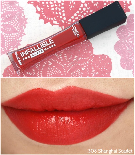 Sale mỹ - Son Kem Lì L'Oreal  Infallible Lip Pro Matte Gloss