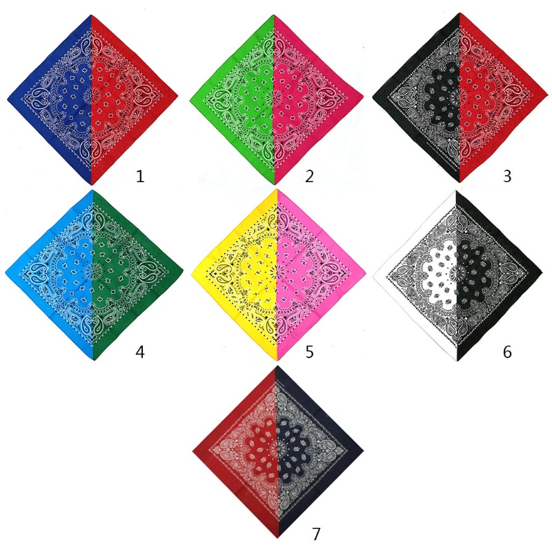 Khăn Choàng Cổ Bandana Kerchief Unisex Khối Màu Phong Cách Hip Hop Thể Thao Cho Đầu / Cổ / Tay Sẹo