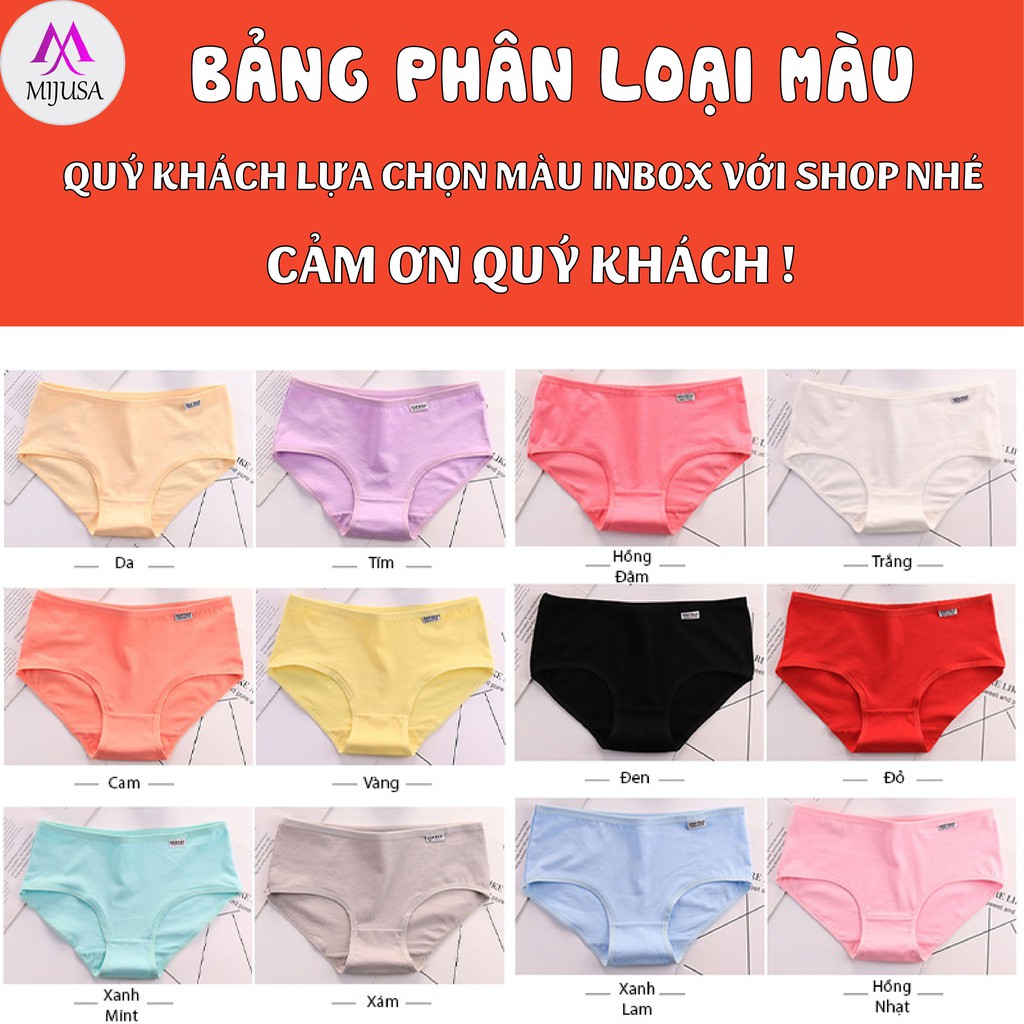 Quần Lót Nữ Rẻ Đẹp Cotton Cao Cấp Mềm Mại Ôm Dáng Hàng Xuất Mỹ QL08 - mijusa | BigBuy360 - bigbuy360.vn
