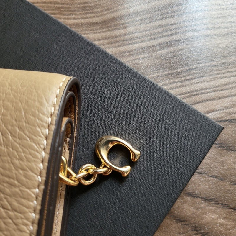 [Bao check chính hãng] Ví Coach ngắn nữ màu pastel có khoá kéo đựng thẻ