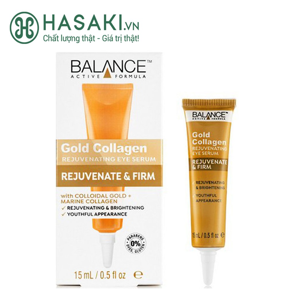 Serum Vàng Dưỡng Mắt Balance Active Formula Gold Collagen Rejuvenating Eye Serum 15ml