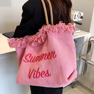 (HÀNG SẴN) Túi canvas SUMMER VIBED - Nhiều màu lựa chọn
