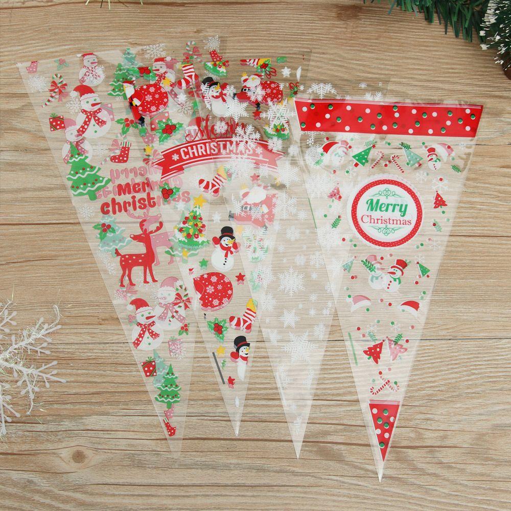 Bộ 100 Túi Đựng Bắp Rang Bơ / Kẹo Tiện Dụng Cho Tiệc Cưới / Giáng Sinh