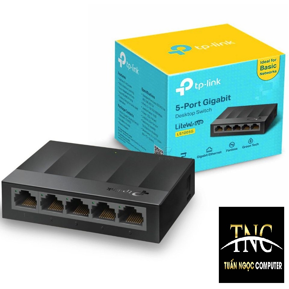 Bộ Chia Tín Hiệu Để Bàn 5 Cổng Gigabit 100/1000Mbps TP-LINK LS1005G - Bảo hành chính hãng 24 tháng
