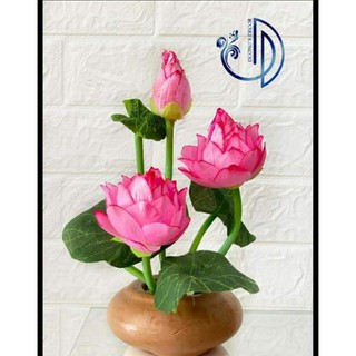 Hoa lụa/ Hoa sen nhí trang trí