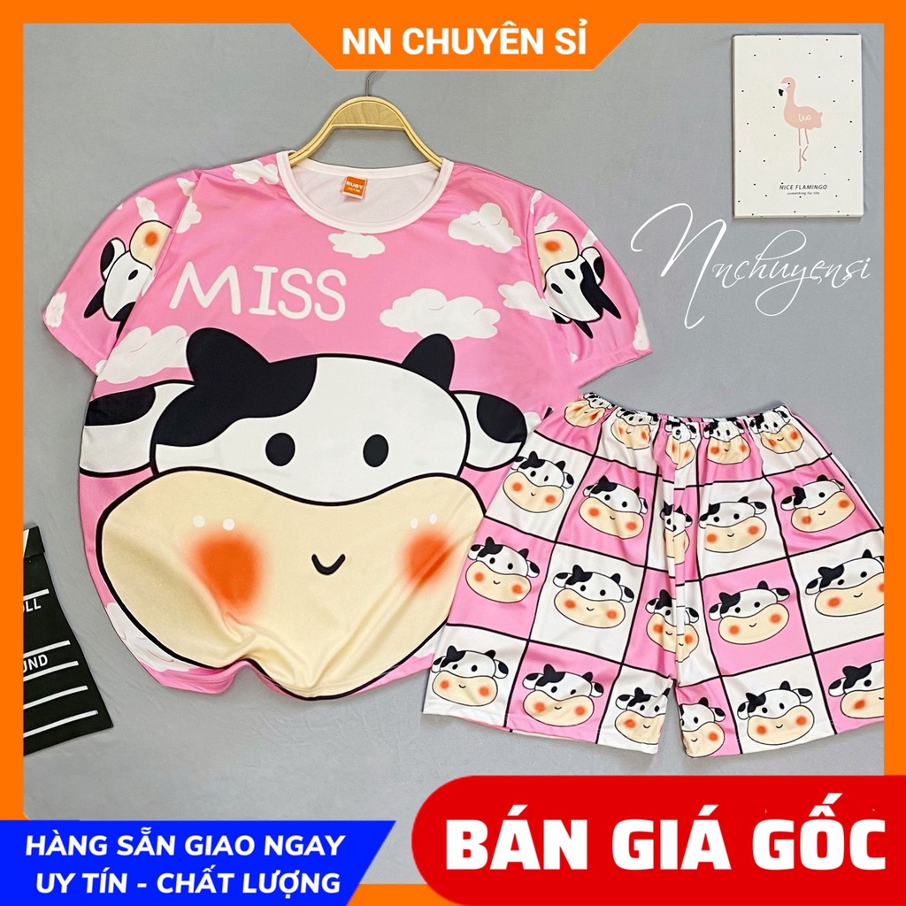 Bộ bò sữa size 5kg đến 70kg chất thun mềm mịn mát cho bé trai bé gái phom rộng unisex ❤ Đồ bộ gia đình DBRBD FULL SIZE