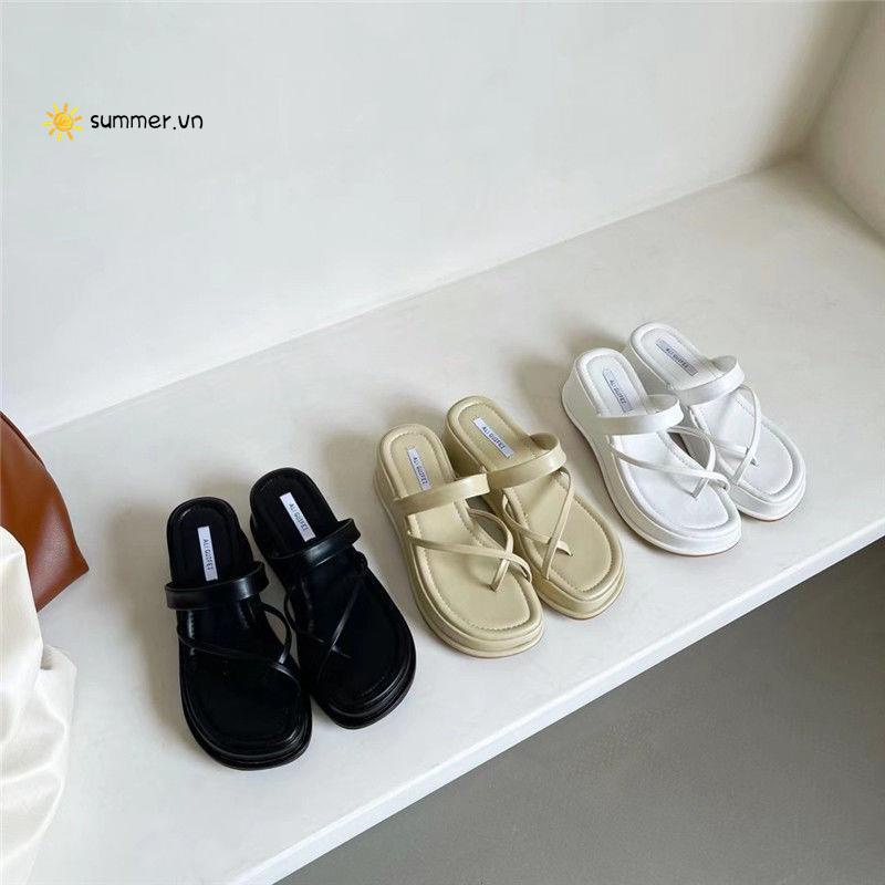 Dép Sandal Đế Dày Dày Dặn Phong Cách La Mã Thời Trang Mùa Hè 2022