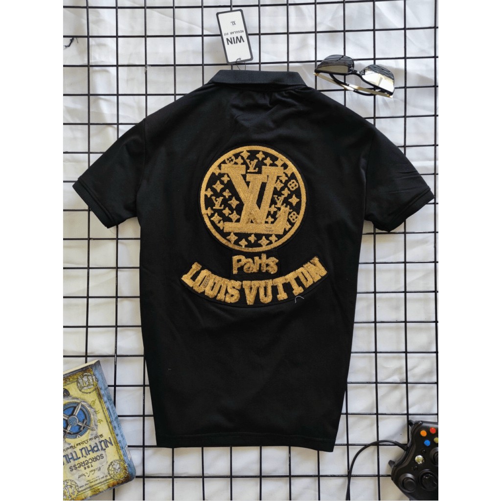 ÁO THUN NAM NGẮN TAY TRỤ KIM SA LOUIS VUITON CỰC ĐẸP , SANG CHẢNH PHONG CÁCH HK