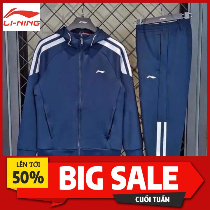 Bộ Nỉ Lining AWDQ473-1 sale 50% full size 2 màu