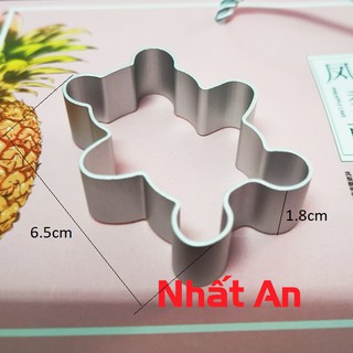 Khuôn nhấn bánh dứa hình Gấu