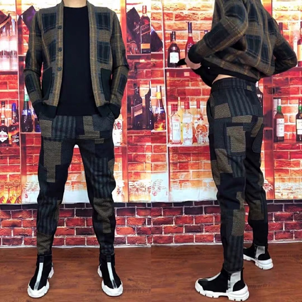 Quần Dài Mỏng Kẻ Sọc Màu Sắc Thời Trang Mùa Hè Cho Nam Giới