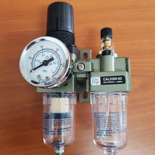 Sale bộ lọc đôi khí nén cal 2000-02 cim van điều chỉnh áp suất khí nén, lọc hơi khí nén, lọc tách nước.