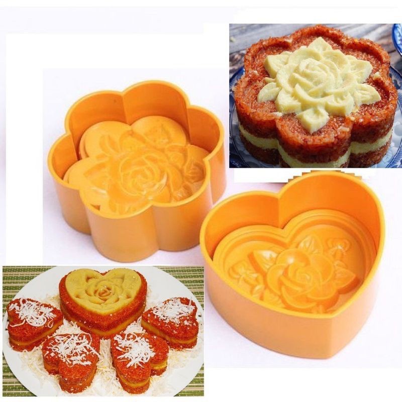 Khuôn nhận cơm - khuôn nhận xôi hình hoa mai kích thước 15cm