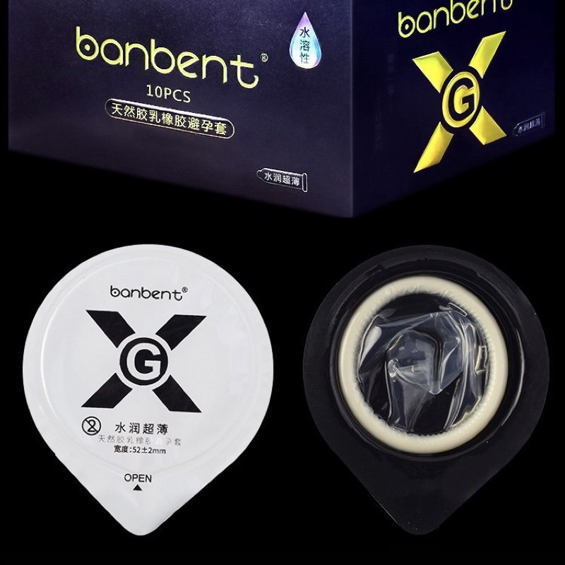 Lẻ Bao cao su BANBENT 0.01 siêu mỏng, nhiều gel bôi trơn, hương thơm Hộp 10 bcs