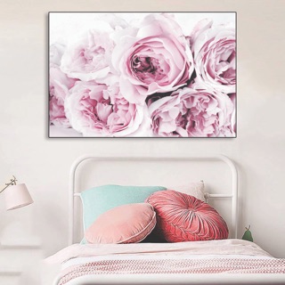 Tranh canvas hoa hồng 60 x 90cm- khung viền đen - SR108