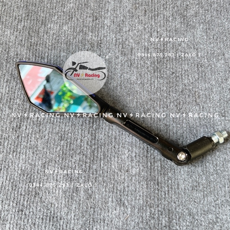 Kính chiếu hậu 5 cạnh Highlight chân 10ly thuận