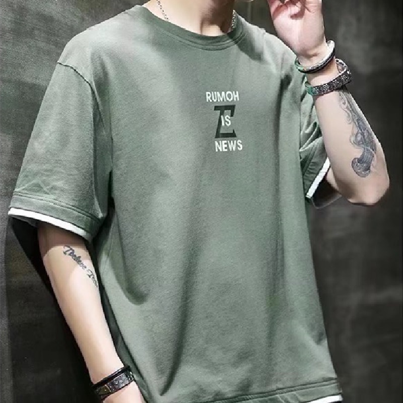 Áo Thun Tay Ngắn Thời Trang Hàn Quốc Cho Nam Size M-3XL