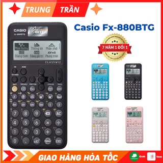 Máy Tính Học Sinh Casio Fx-880BTG Mới Nhất 3 Màu Đen,Xanh,Hồng Chính Hãng Dành Cho Học Sinh Cấp 2,Cấp 3,Bảo Hành 7 Năm