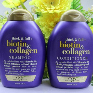 Combo Dầu Gội + Dầu xả Biotin & Collagen OGX 385ml - Sản xuất 09/12/2020