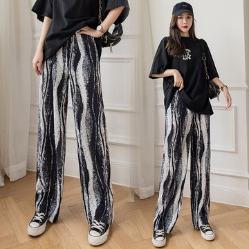 Quần tăm dáng dài rộng eo cao xếp ly màu nhuộm cá tính phong cách  cho bạn gái