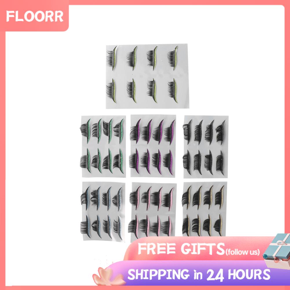 Set 28 cặp lông mi giả 7 màu có thể tái sử dụng EELHOE
