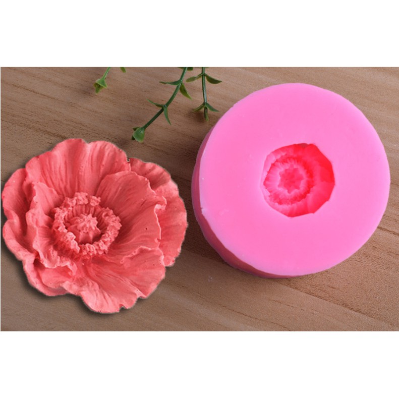 Khuôn silicon 3D mẫu hoa hồng