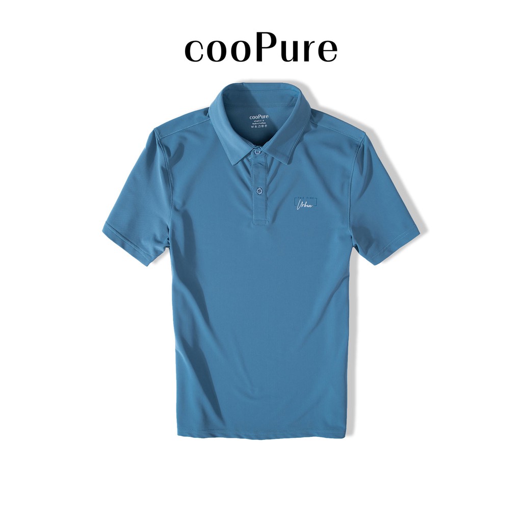 Áo thun polo nam cooPure vải Rayon màu xanh ghi, thiết kế trẻ trung NO.1235 (5 màu) | BigBuy360 - bigbuy360.vn