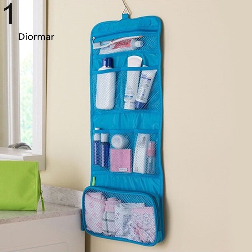 DOM_Waterproof Outdoor Travel Make Up Storage Clutch Handbag Foldable Hanging Bag