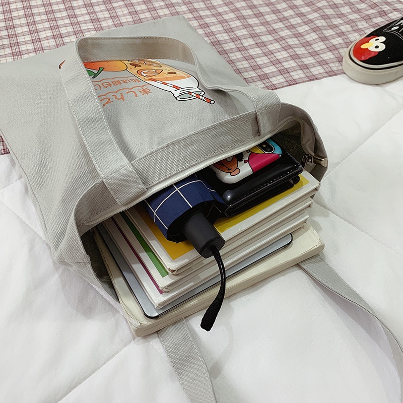 Túi Đeo Vai Bằng Vải Canvas Thời Trang Dành Cho Nữ